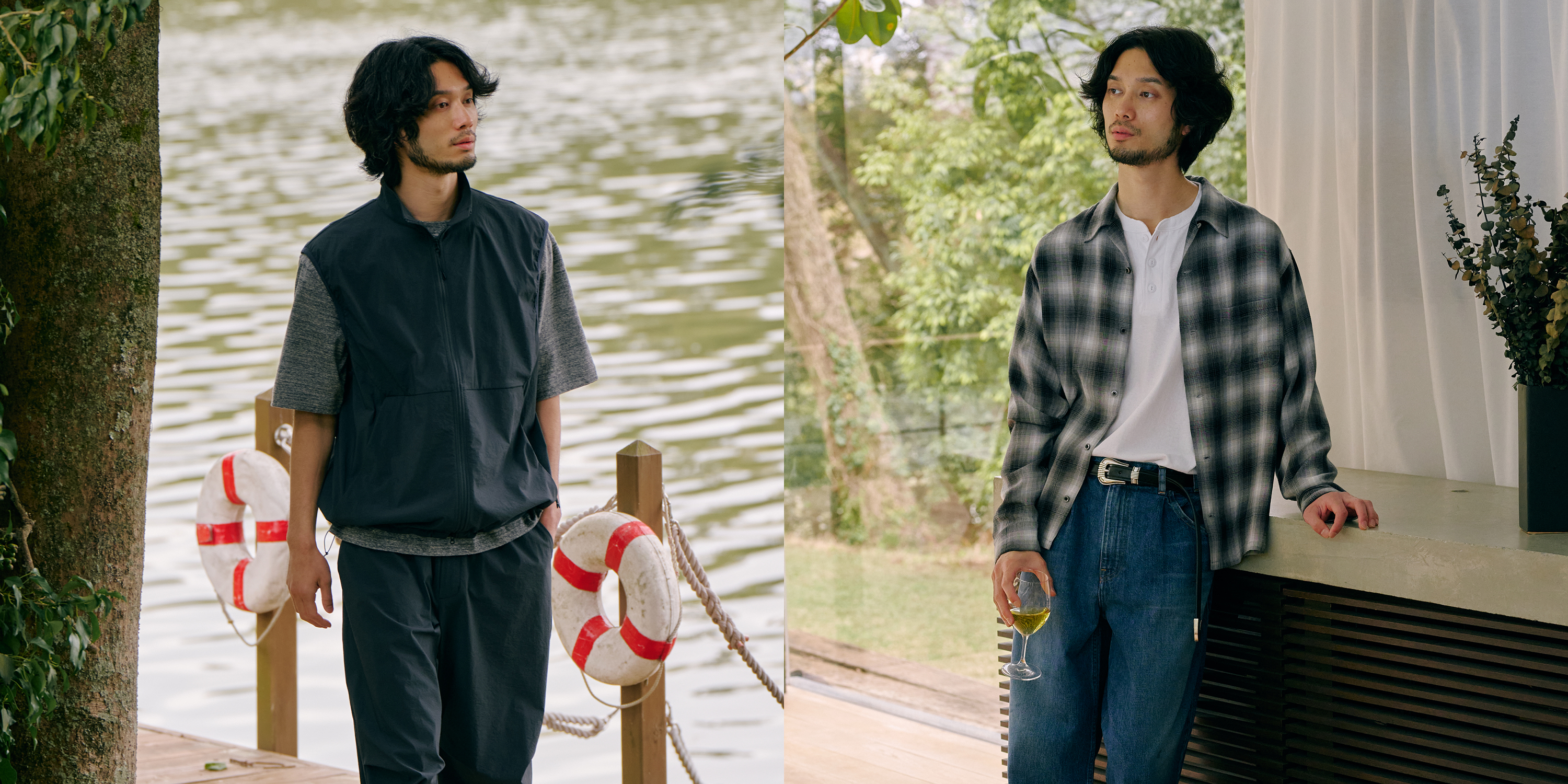 アークネッツの別注アイテムで彩る、旅先の週末スタイル